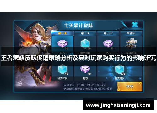 王者荣耀皮肤促销策略分析及其对玩家购买行为的影响研究